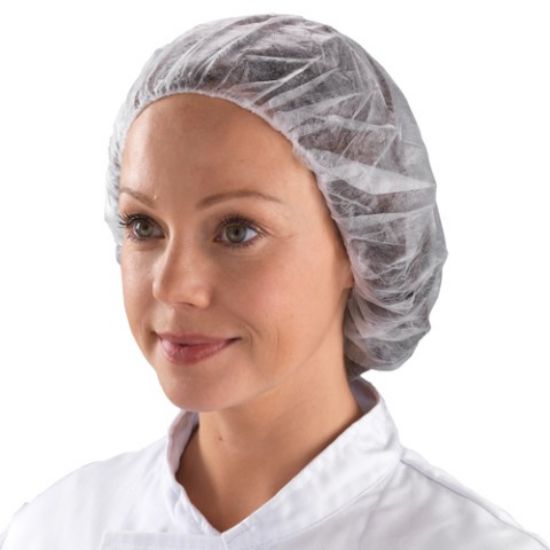 Bouffant Cap White - Medium 48mm (100)