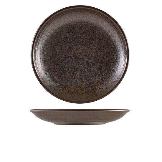 Terra Porcelain Cinder Black Deep Coupe Plate 28cm (3)