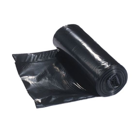 Refuse Sack On A Roll 90g 15x29x34" Black (Pack Of 20, 20 Bags On Roll)