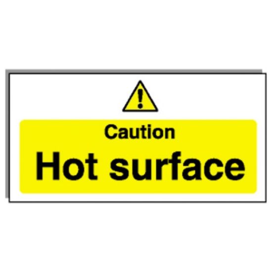 Caution Hot Surface 100 x 200mm