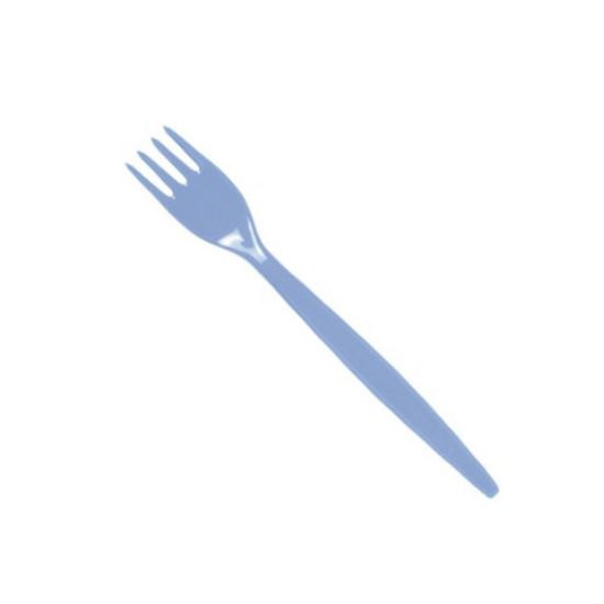 Polycarb Antibacterial Table Fork Blue (12)