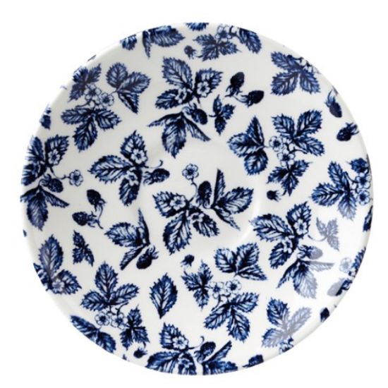 CASE OF 12 VINTAGE BRAMBLE GEORGIAN SAUCER 5.5" BLUE