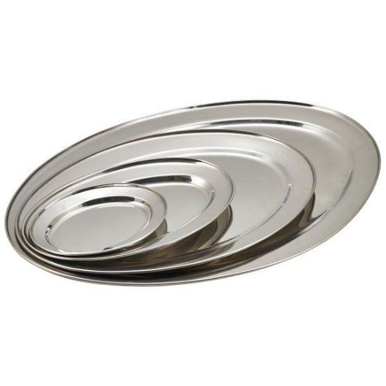 Oval Meat Flat 16" St/St