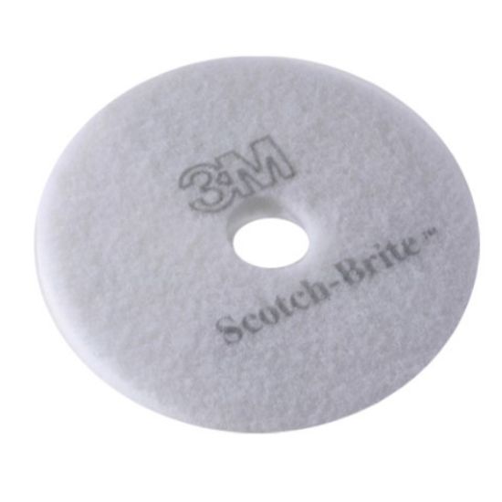 3m Premium Floor Pad 20" White (5) *s