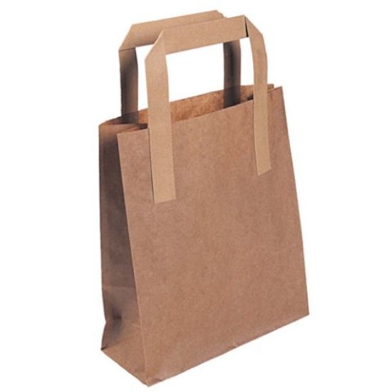 Paper Carrier Bags 13x10x8" Brown Medium (250)
