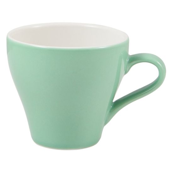 GENWARE PORCELAIN GREEN TULIP CUP 9CL 3oz (6)