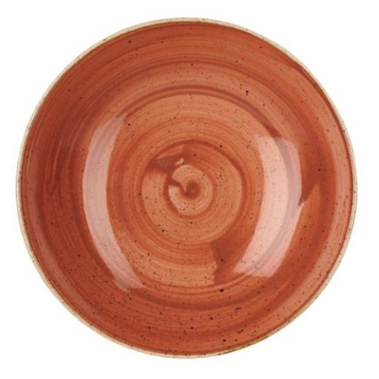 CASE OF 12 STONECAST COUPE BOWL 9.75" SPICED ORANGE