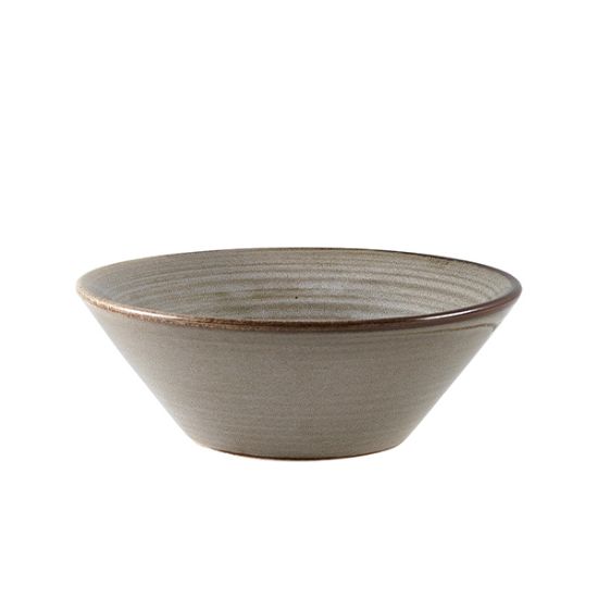 Terra Porcelain Smoke Grey Conical Bowl 14cm (6)