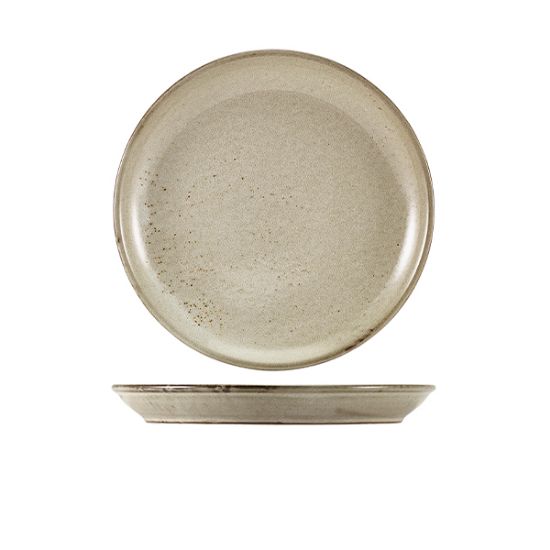 Terra Porcelain Smoke Grey Coupe Plate 24cm (6)
