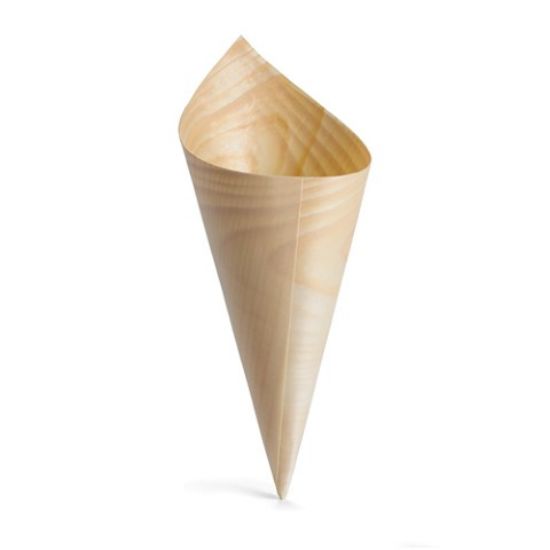 DISPOSABLE WOODEN /BAMBOO CONE 140ml(50)