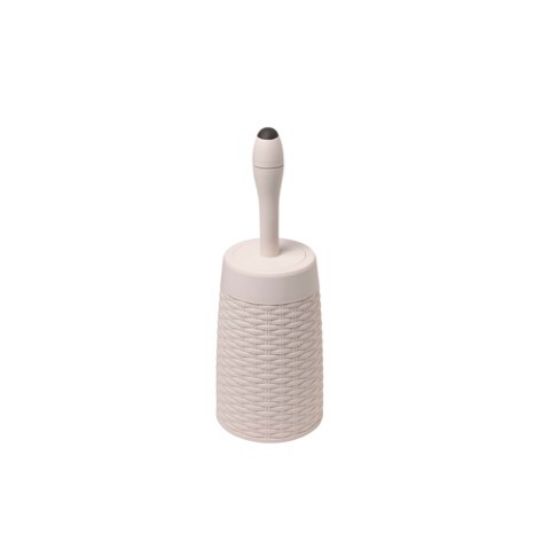 Faux Rattan Bathroom Bin Calico *p