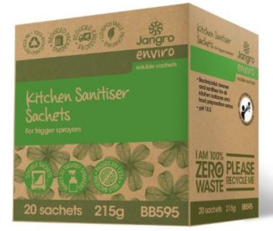 JANGRO ENVIRO KITCHEN SANITISER SACHETS FOR TRIGGER SPRAYER (20)