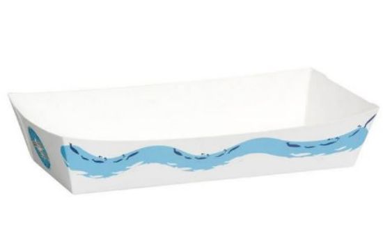 Patterned Open Fish and ChipTray Large 193x86x46mm (Case of 500)