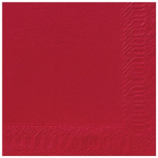 Pack Of 125 Duni Tissue Dinner Napkin 40cm 2ply Bordeaux *p