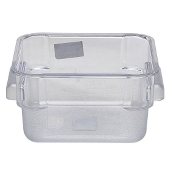 Polycarbonate 1.9ltr Square Food Storage Container With Etched Measurements