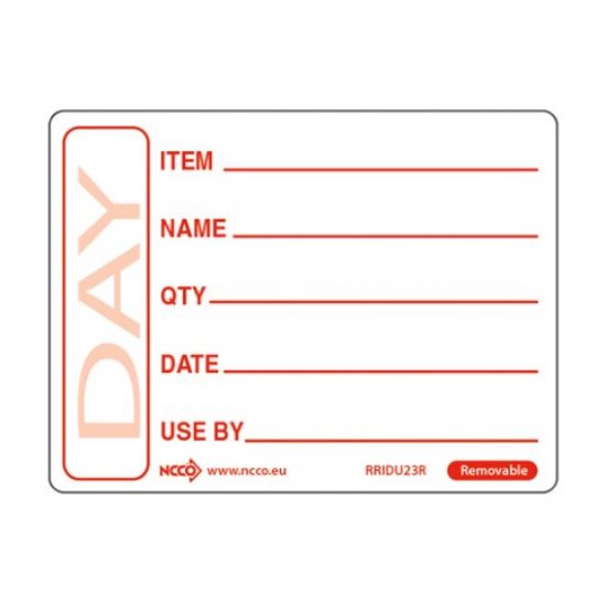 Prepared Food Label 2" Red (500)