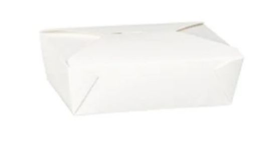 Dispo-Pak White Kraft Food Container 69oz No.3 (Pack Of 50)