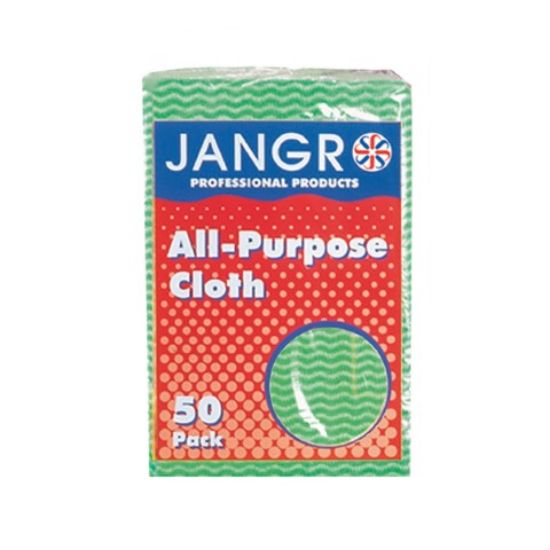 Jangro Large All Purpose Cloth Green (Pack Of 50)