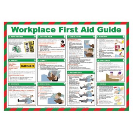 Workplace First Aid Guide Poster 420x590mm