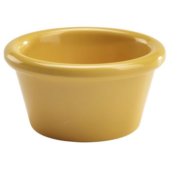 Melamine Ramekin Smooth 2oz Yellow