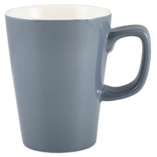 Genware Porcelain Grey Latte Mug 34cl 12oz (6)