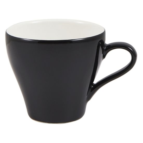 GENWARE PORCELAIN BLACK TULIP CUP 9CL 3oz (6)