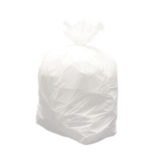 JANGRO HEAVY DUTY PEDAL BIN LINER WHITE 11" X 19" X 19" (1000) *P