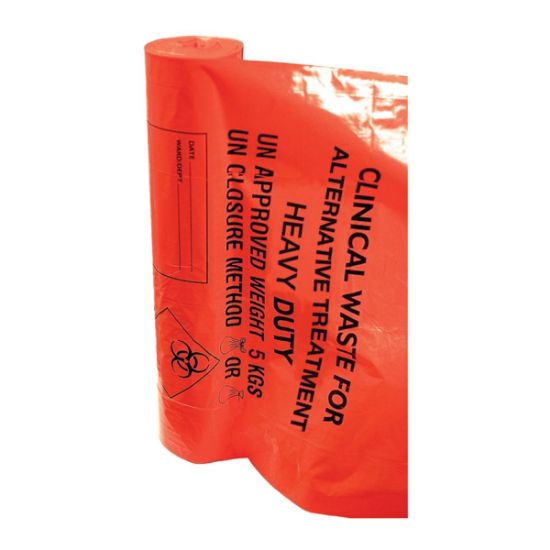 Clinical Waste Bag 180g 18x29x39" Orange (200)