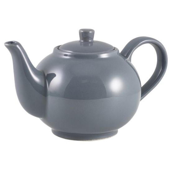 GENWARE PORCELAIN GREY TEAPOT 85CL 30oz (6)