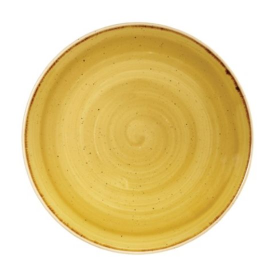 Churchill Stonecast Coupe Plate 10.25" Mustard Seed Yellow (Case Of12)