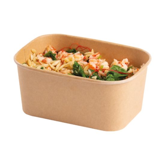 STAGIONE 1000ML KRAFT PP LINED TRAY (300)