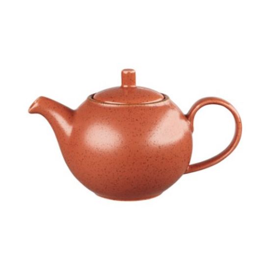 CASE OF 4 STONECAST BEVERAGE POT 15oz 42.6cl SPICED ORANGE