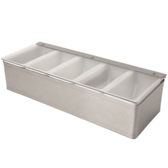 Condiment Dispenser 5 Section St/St