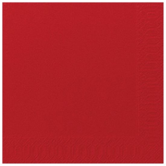 PACK OF 125 DUNI TISSUE DINNER NAPKIN 40CM 3PLY RED