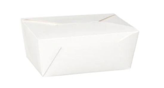 Dispo-Pak White Kraft Food Container 98oz No.4 (Pack Of 40)