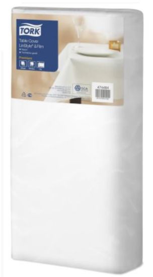 TORK LINSTYLE TABLECLOTH 120 X 120CM WHITE (50)