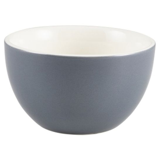 Genware Porcelain Grey Sugar Bowl 17.5cl 6oz (6)