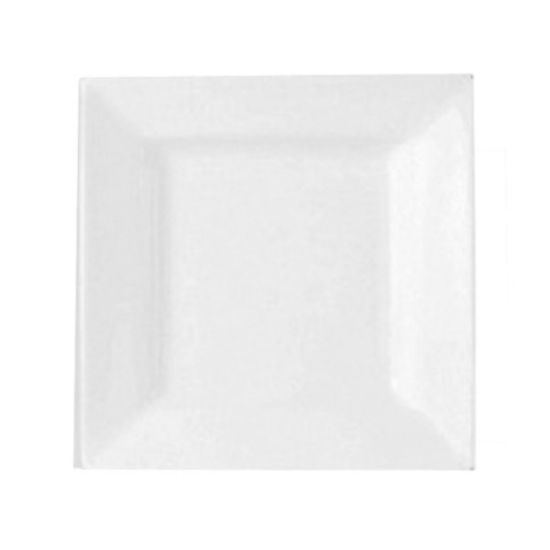 Porcelite Flat Square Plate 21cm (Case Of 6)