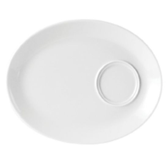CASE OF PORCELITE OVAL GOURMET PLATE 11" (6)