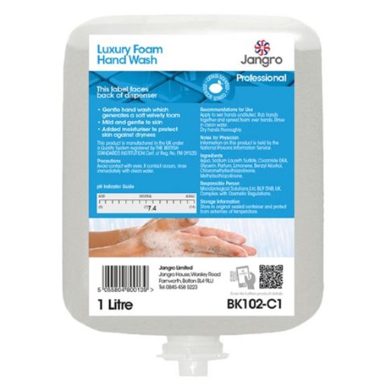 Jangro Luxury Foam Hand Wash 1ltr (Single)