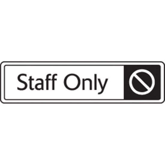 Staff Only Sign 8x3"