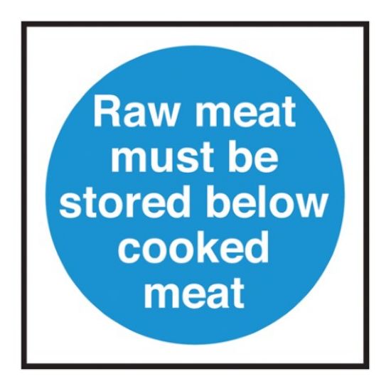 Raw Meat Stored Below Cooked Meat 100x100mm