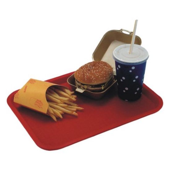 FAST FOOD TRAY 12X16" RED