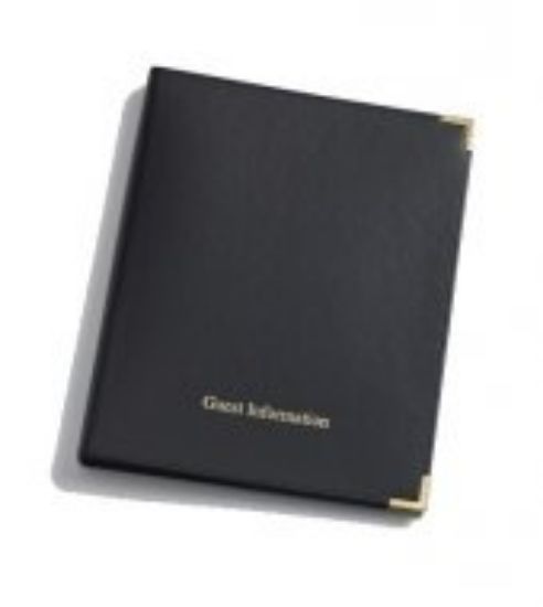 Hotel Guest Information Room Folder Black (10)