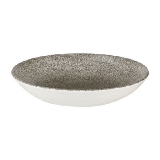 RAKU QUARTZ BLACK COUPE BOWL 7.25" 15oz (12)