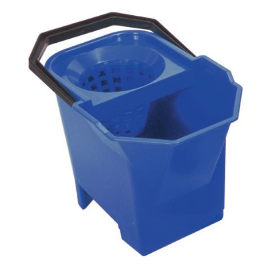 Bulldog Mop Bucket C/W Handle Sieve & Grid 6ltr Blue