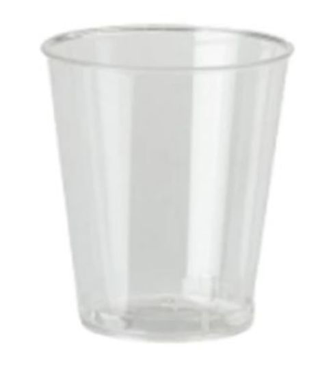 Disposable Plastic Shot Glass CE 3oz 50ml (Pack Of 50)