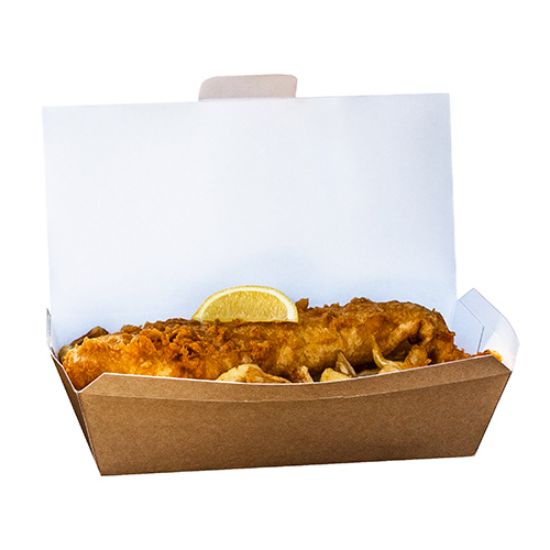 Kraft Multi Food Box Medium 250/220 X 125/95 X 75mm (150)