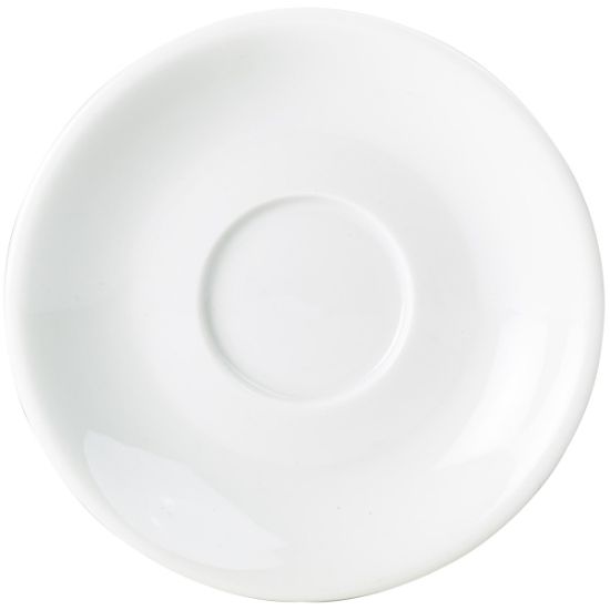 Genware Porcelain White Saucer 16cm 6.25" (6)