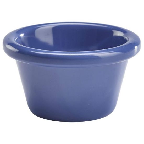 Melamine Ramekin Smooth 3oz Blue
